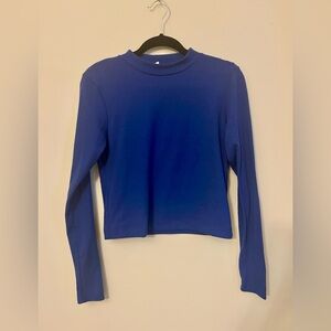 2 for 10$ Royal Blue Ribbed Crop top.
